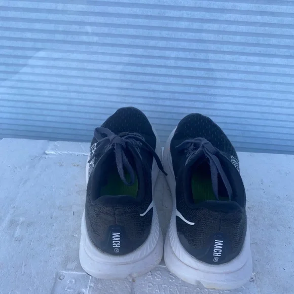 Hoka One One Mach 6 Women's Black White Running Sneakers Size 7B - Picture 7 of 15